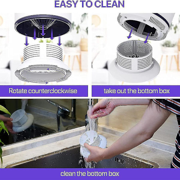 Elektrisk Myggdödare Lampa USB Indoor Bug Attractor Bionic LED-ljus Ingen strålning