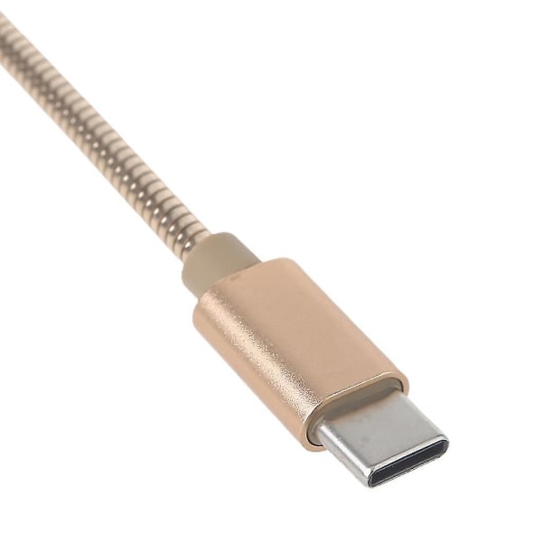 Adapter Type C Datakabelkontakt Usb C metallledning 11 tommers lader Gylden Golden