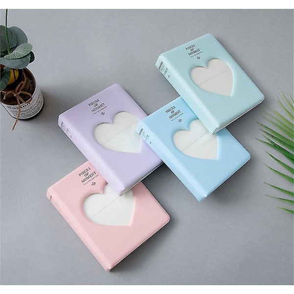 Hollow Heart Pictures Fotoalbum Multipurpose Photocard Binder Holder Card Beige