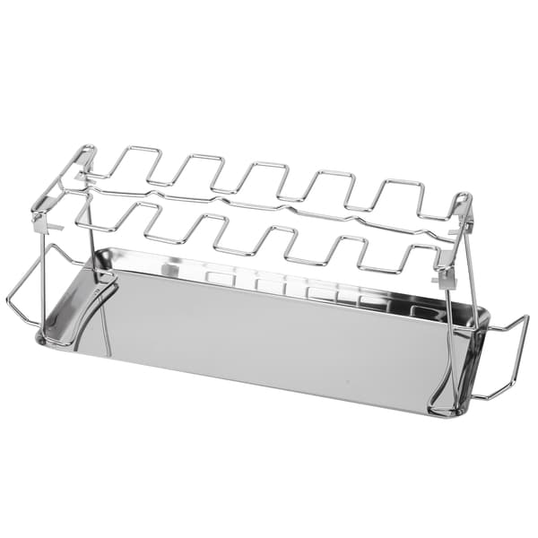 Kyllingvinge- og lårstativ med bakeutstyr, vertikal kyllinglårgrill for grilltilbehør