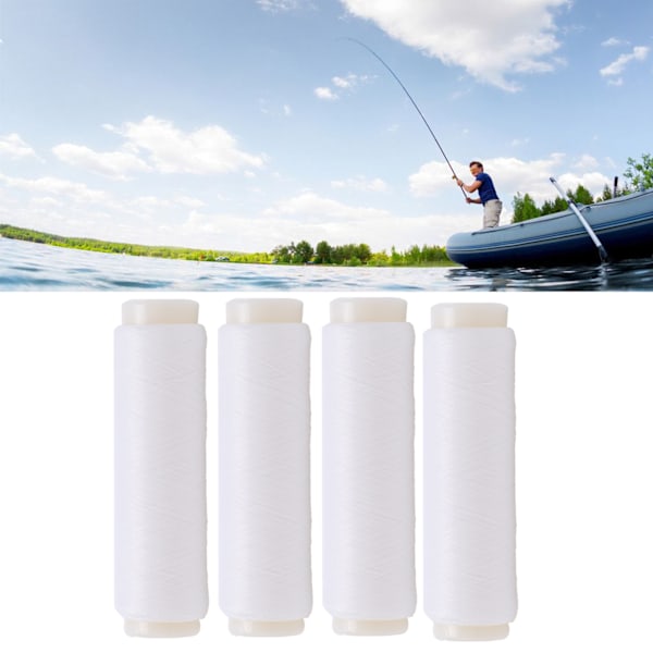 4 stk. Høy Elastisk Usynlig Nylon Fiskesene (100/200m) - Fisketilbehør Nummer 5