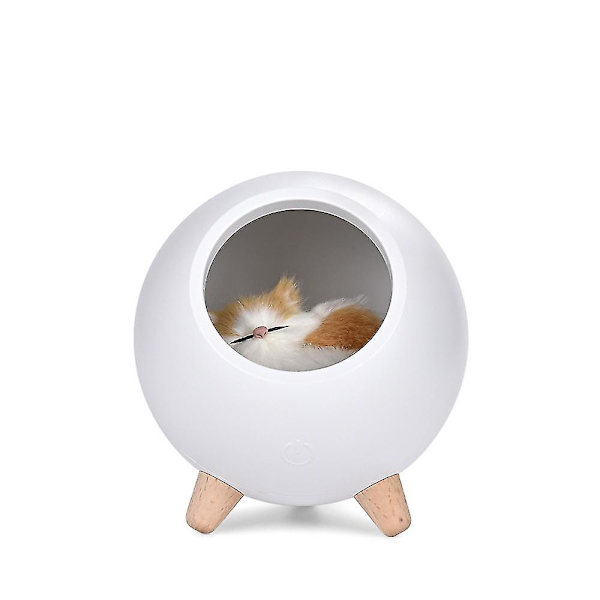 Creative Night Light Sängbord Matning Sovlampa Led Ambient Light For Gift White