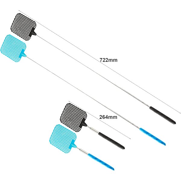 2-pack flugsmällare, manuell skadedjursbekämpning, flugdödare, skadedjursresistent mygga