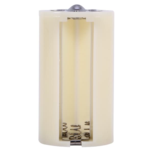 Universal 3 AA til D størrelse batterikonverter Adapterholder, 4 stk Hvid