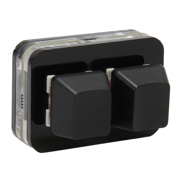 USB 2 Key Mini Keypad Brugerdefineret RGB LED Baggrundslys Makro Programmering Tastatur til Windows til OS X til Linux Sort