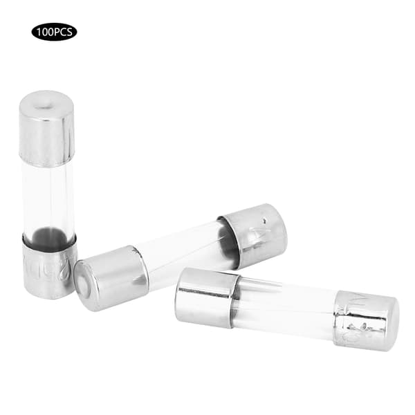 100kpl 5A 250V Nopea Lasiputkisulake 5x20mm Piirisuojaus