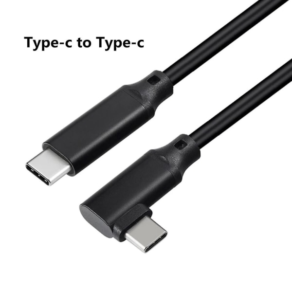 2pack Oculus Quest 2 Link Cable ,usb C To C Cable For Link Service And Charging,high Speed Data Transfer,fast Charger Cord 90 Degree Angled Type C,com black 01 6.56 feet