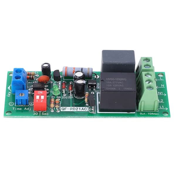 100-220V AC Fördröjning Av Tid Relä Modul Timer Switch Board 0-300min