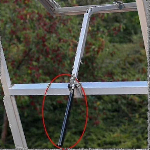 Automatisk vinduesåbner til drivhus, vinduesventilationsåbner, robust automatisk ventilationsåbner til drivhus USA, 1 stk, sort - L
