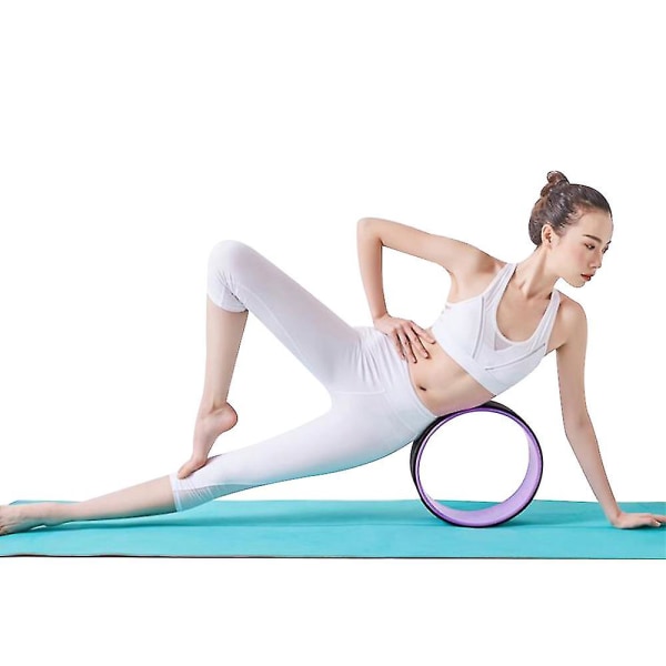 Pilates Yoga Wheel för djup vävnadsmassage för ryggsmärta Purple