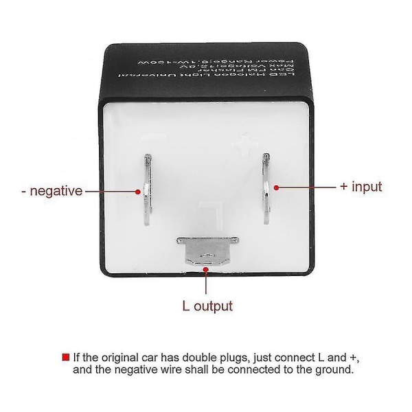 12v 24v 3 pins justerbar LED-blinkrelé Blinklysblink