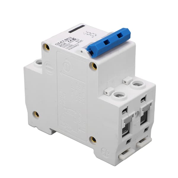 2P DC Strömbrytare B Typ DIN-skena Mini Säkerhet Solcellsanläggning DC500V 20A