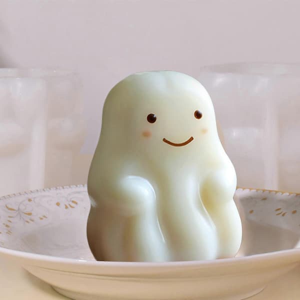 【BQ】Fødevaregodkendte forme Tegneserie Dessertforme Søde Geléforme Mælkepudding Silikoneforme til at lave søde og unikke desserter EOM Puppy Milk