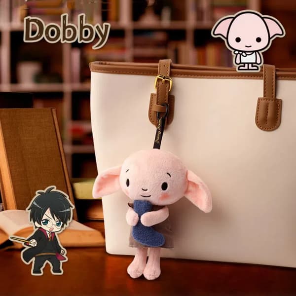 1 kpl Dobby-pehmolelu, söpö Dobby-lelun avaimenperä, pehmoinen riipus Little Dobby