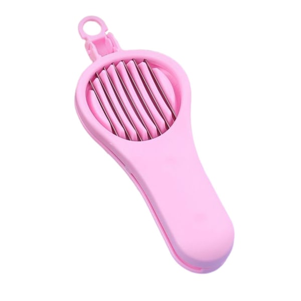 3 i 1 Red Dadler Corer Slicer Lätt hållbar Slicer för äpple Päron körsbär Pink