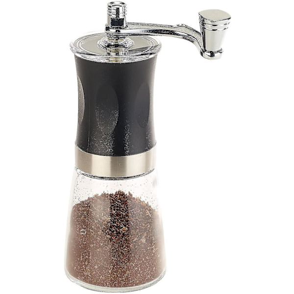 Burr Hand Grinder Coffee Grinder With Hand Crank Manual Coffee Grinder With Ceramic Grinding Mechanism, Continuously Adjustable, 19 Cm)volume_upconten