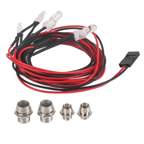 4 stk. LED-frontlykter for RC Drift Car-tilbehør