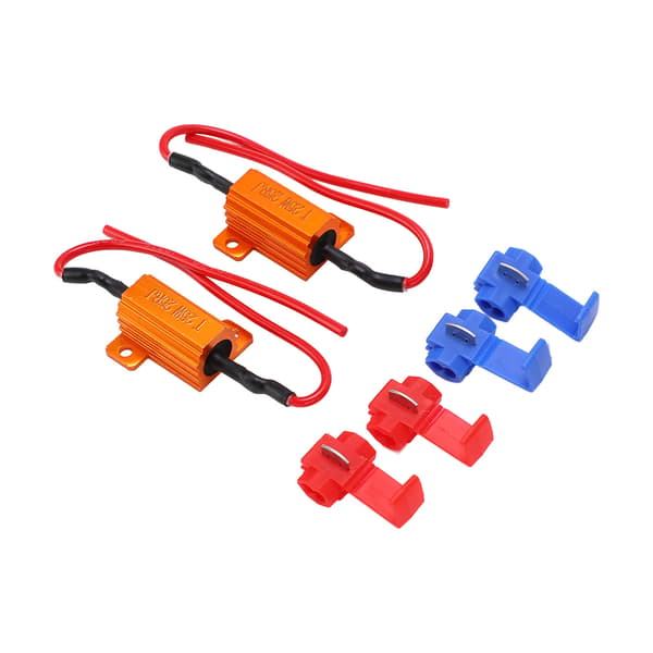 2 sæt 25W 25Ω LED Modstandsdekoder Anti Korruption Holdbar Belastningsindikator Modstand