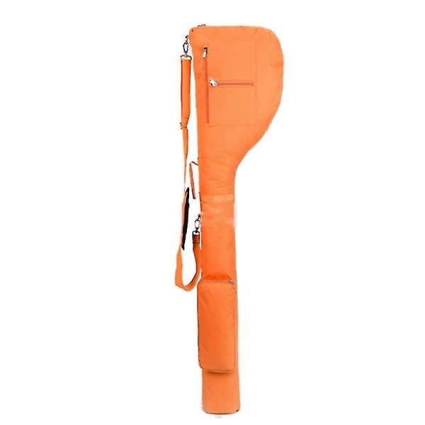 Foldbar golfkølletaske Blød bærbar taske-driving Range Træning Øv golf Orange