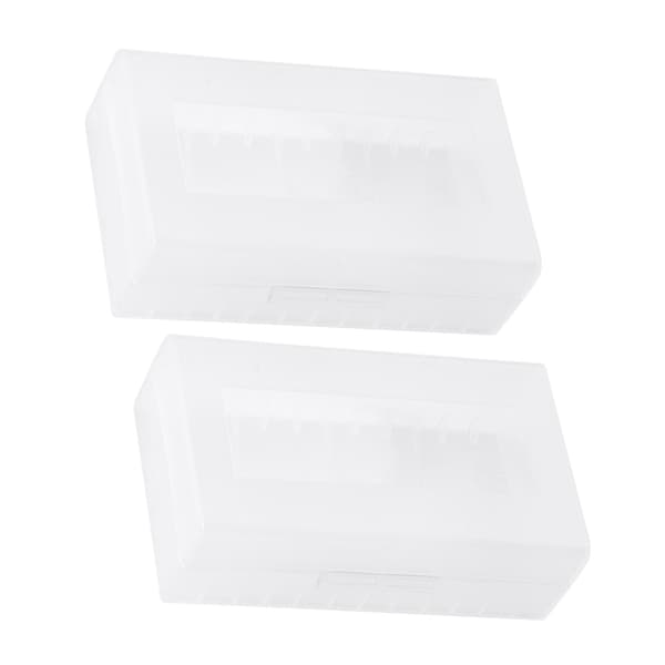 Bærbar batterioppbevaringsboks for 2*20700/21700 batterier - 2-pakning
