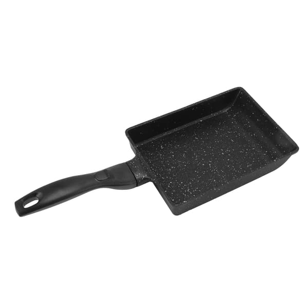 Tykkere stekepanne i aluminiumslegering med non-stick, rektangulær form, for steking av biff, eggerull