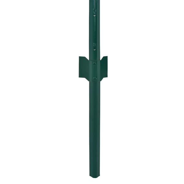 【BQ】vidaXL Gjerde med stolper stål 25x0,75 m grønn Green Grön