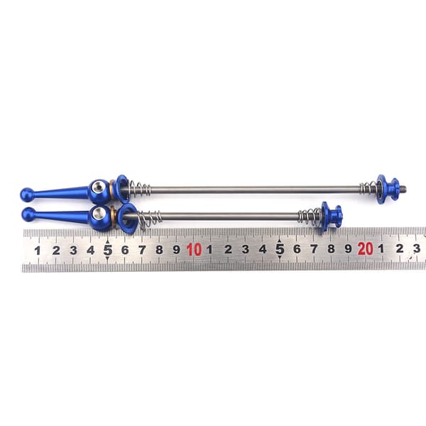 2 stk. Ultralet Titanium Legering Quick Release Spyd Cykel Reservedele Blå