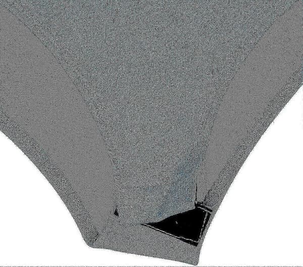 Ärm Hals Dräkt Andningsbar Stretch Teal X-L