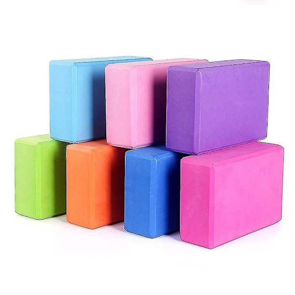 Trening Fitness Sport Gym Pilates Yoga Block Eva Skum Yoga Kloss For Crossfit Trening Trening Trening Kroppsbyggingsutstyr Purple