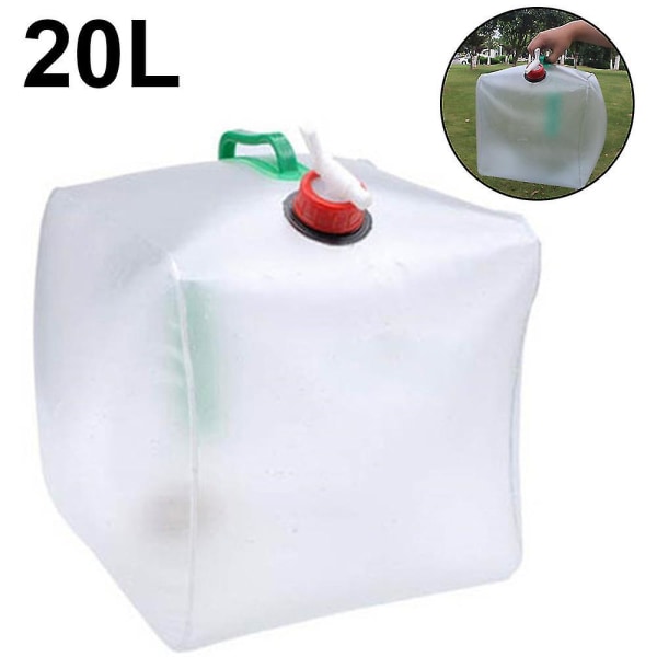 Sammenleggbar vannbeholder Bærbar vannlagringsbærepose