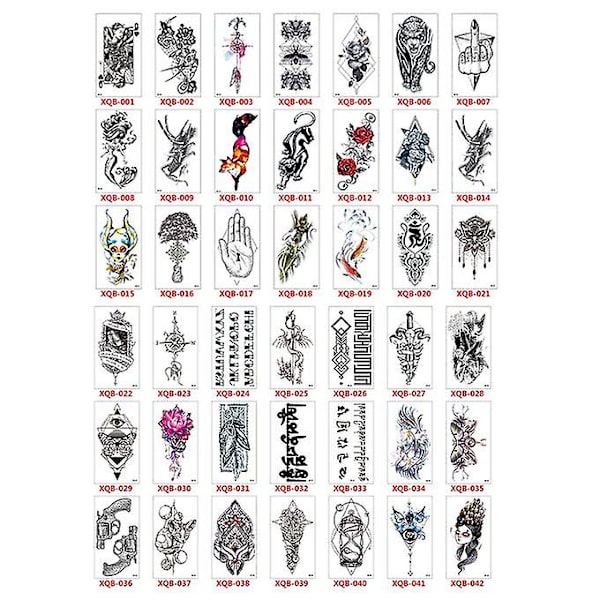 Liten Full Arm Totem Symbol Vattentät Tatuering Sticker Mode Vackert
