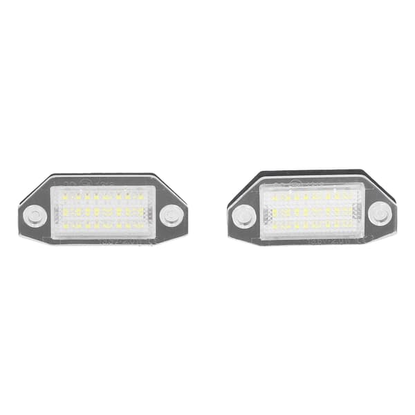 Bilnummerpladelys Hvid LED 12‑24V Plast Plug and Play Passer til Ford Focus C‑MAX 2003‑2018