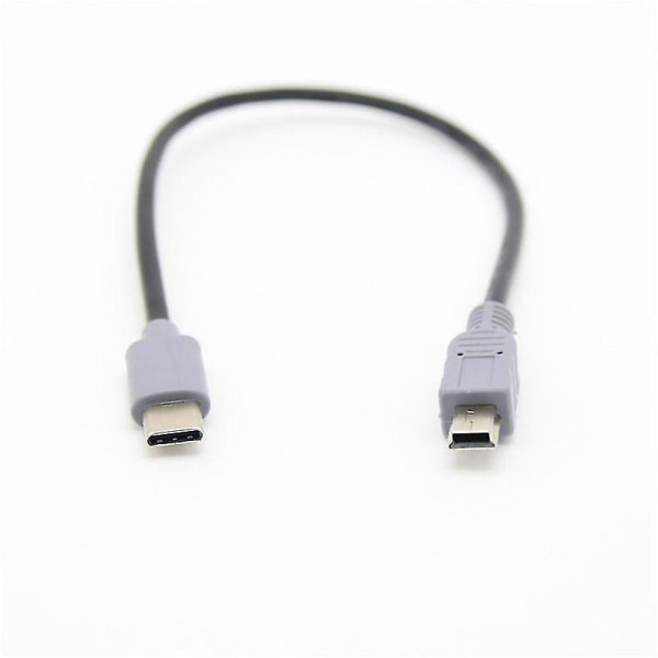 1m USB Typ C 3.1 Hane Till Mini USB 5 Pin B Hane Plug Converter Otg Adapter Bly Datakabel För Mobil Macbook Tillbehör