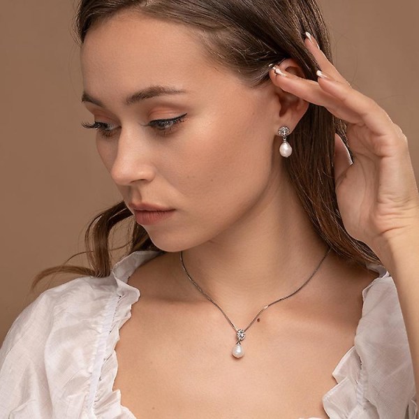 ny stil Necklace Pearl Flower Stud Fashion Jewelry Ac6125