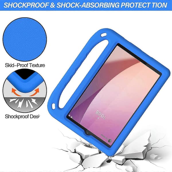 【BQ】Bärbart fodral för Lenovo Tab M8 4:e generationens surfplatta Blue