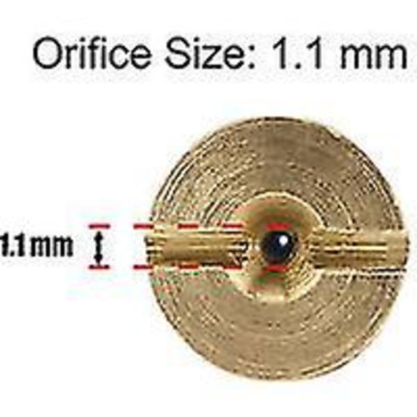 Sæt med 4 1,1 mm messingskumkanondyser og 4 x snekanonskumfiltre