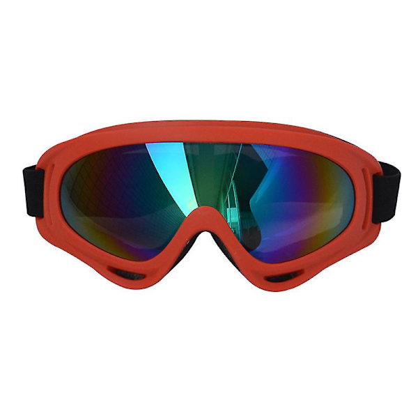 X400 Goggles Cross-country Motorsykkel Goggles Rød Ramme Farge Film Oransje ramme gul film Orange frame yellow film