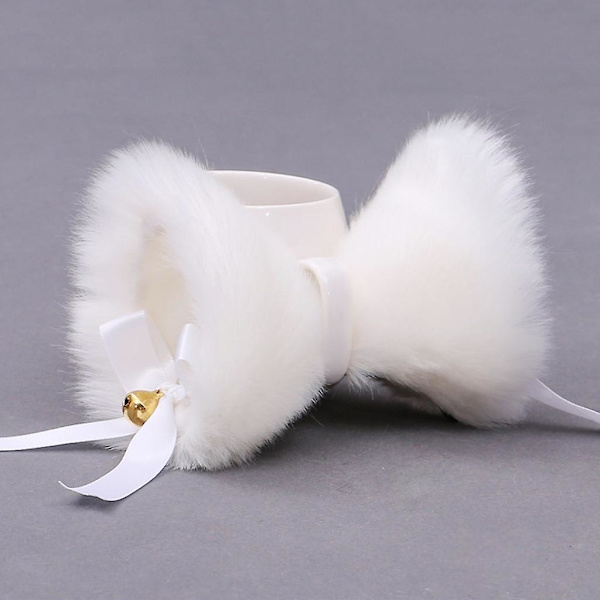 1 Pari Japanilaiset Naiset Tytöt Lolita Anime Hiusklipsit Söpöt Karvaiset Kissan Korville Hiusneula ja Bowknot Bell Cosplay-asu Snap Barrette Juhlamekko H