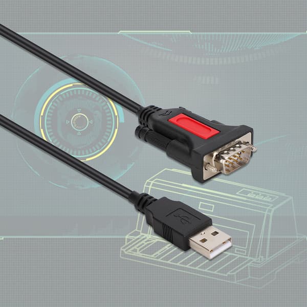 USB-RS232 sarjaportin tulostinkaapeli