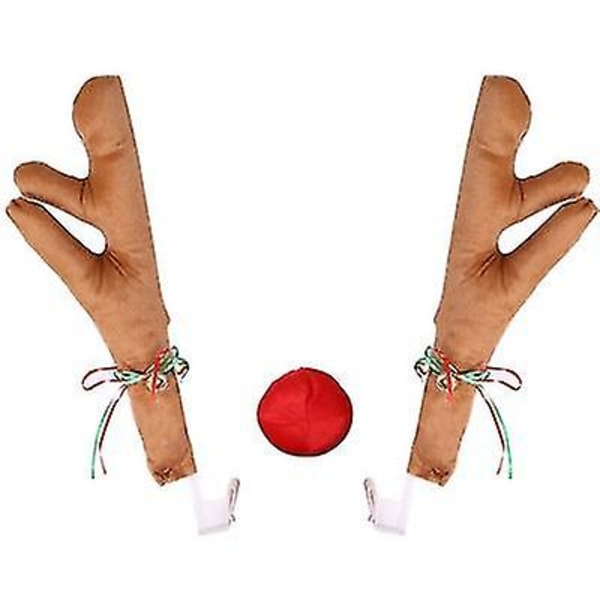 Bil Renhorn Kit Jul Rudolph Auto Bildekorationer Horn & Nos RED