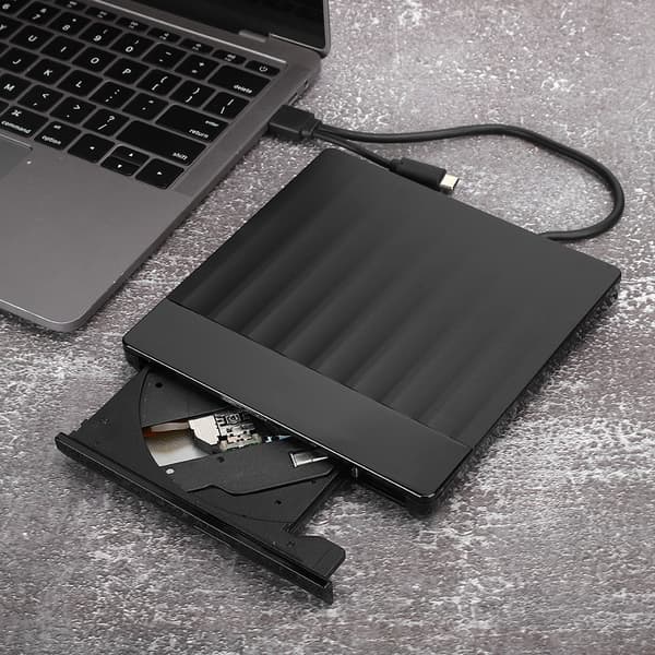 USB 3.0 Extern DVD-brännare Optisk enhet Typ C Svart Windows XP