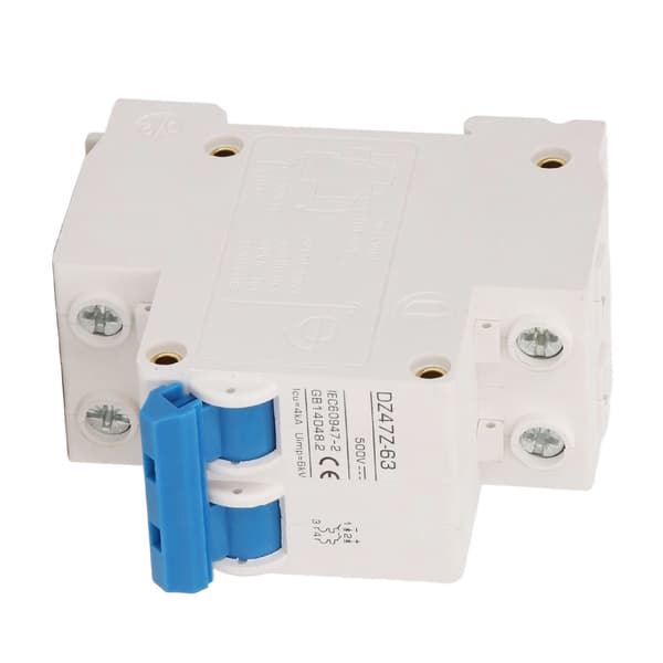 2P Mini DC Strömbrytare 4kA Icu 6kV Uimp Snabb Utlösning Solcellsanläggning 50A DC500V