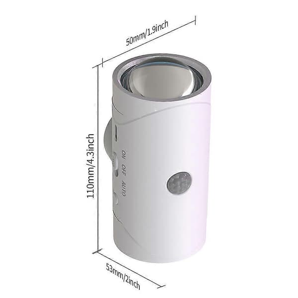 【BQ】Intelligent LED Natlys Multifunktionelt Skabsnatlys 8 Farver Gradient Dæmpbart Ideelt til Korridorer Skabe 2 white