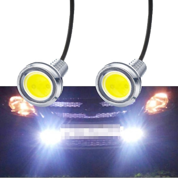 1kpl 18mm Auto Drl 12v Led Eagle Eye -polttimo päiväajo suuntavilkut vara-peruutusvalot vedenpitävä sumuvalo Warm White