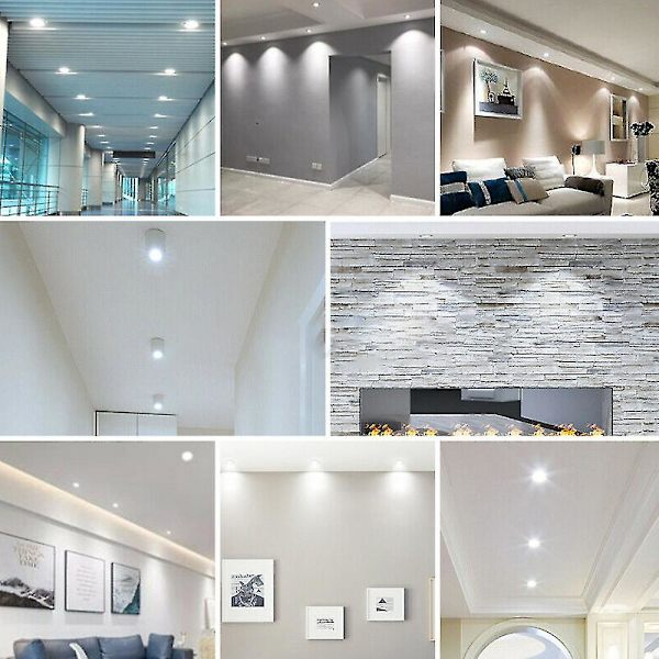 1/10 stk Gu10 Led-pærer 220v Spotlight Lampe Energisparende Hvit Downlight 10PCS