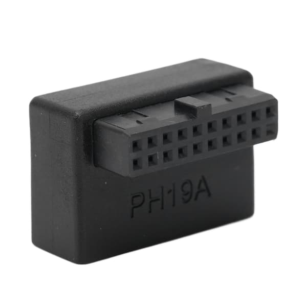 Etupaneelin USB-sovitin - 90° kyynärpää USB3.0 19Pin - 20Pin Header-sovitin PC-emolevyille