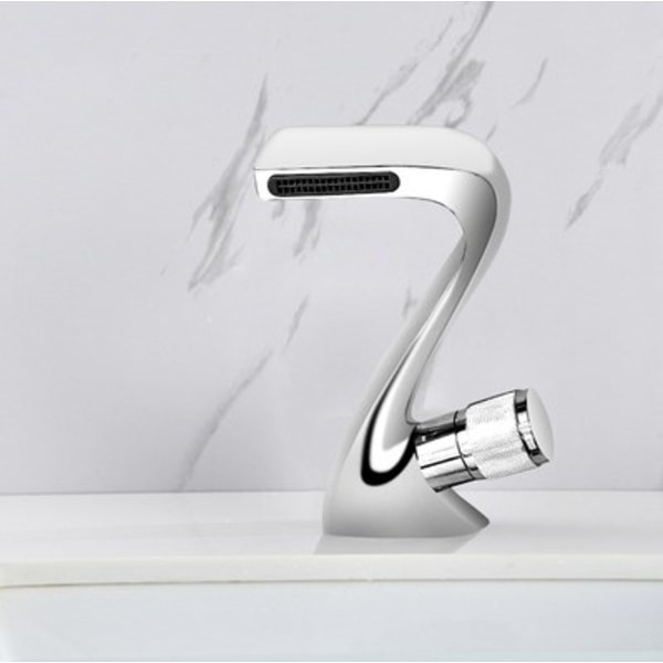 Vandhane Creative White Unikt elegant design, koldt og varmt vand tilgængelig