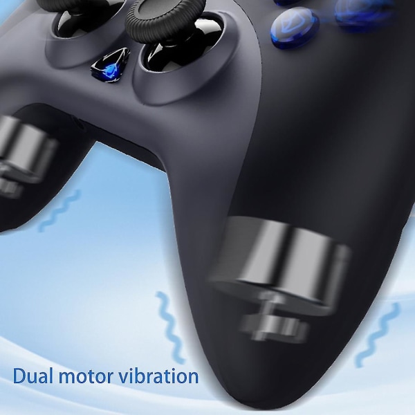 För Bluetooth Vibration Gaming Joystick För Vit