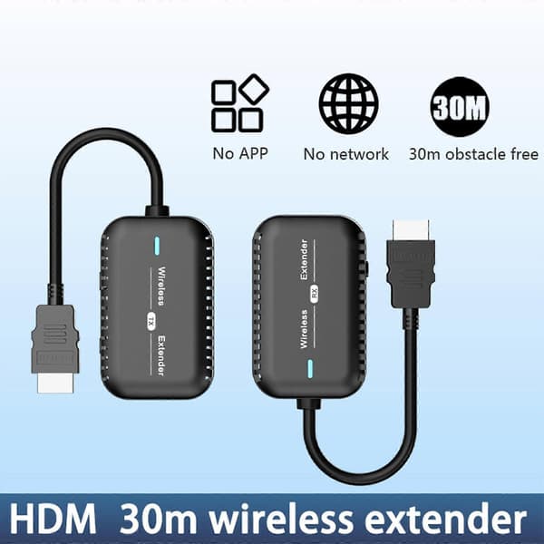 【BQ】Trådløs sender og mottaker 30m rekkevidde 4K dekoding 1080P utgang for strømming av video White model Tpye c
