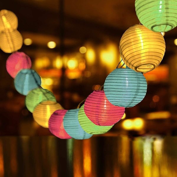 Utomhus Solar String Lights Led Lantern, 6,5m 8 Modes Control